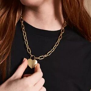 Fossil Gold Necklace, Bracelet & Ring set